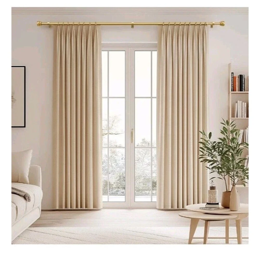 2 Lookkell Gold Curtain Rods Set 16-88